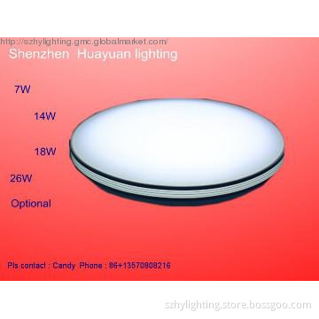 Bilateral Silver LED Ceiling Mount light Round 7w Hot 2013 High Power